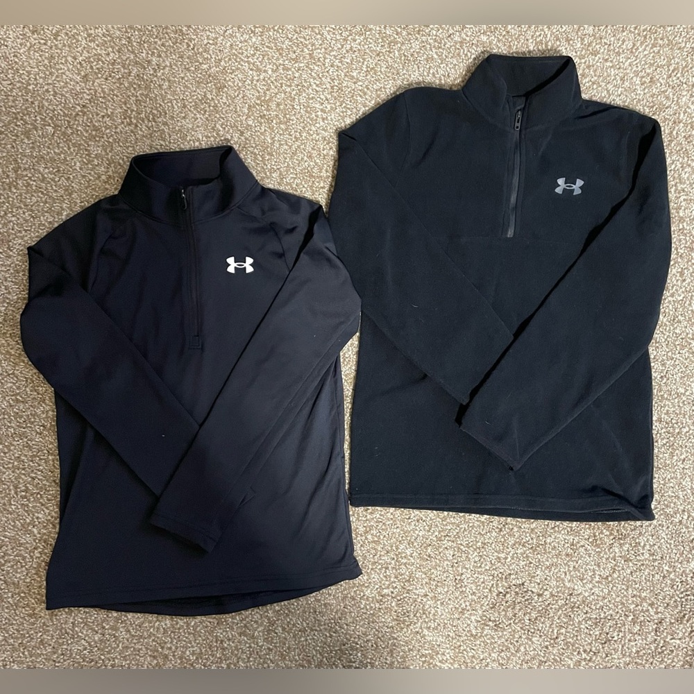 Under Armour Boy’s Black Quarter-Zip tops
